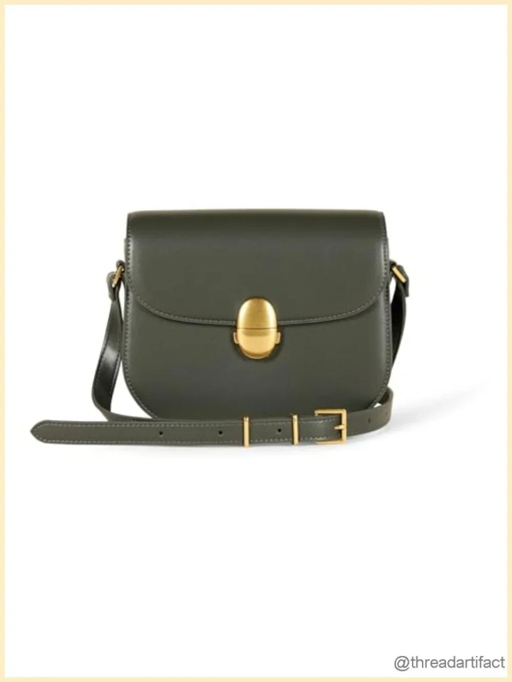 Women's Crossbody Flap Bag with Adjustable Strap and Internal Pocket